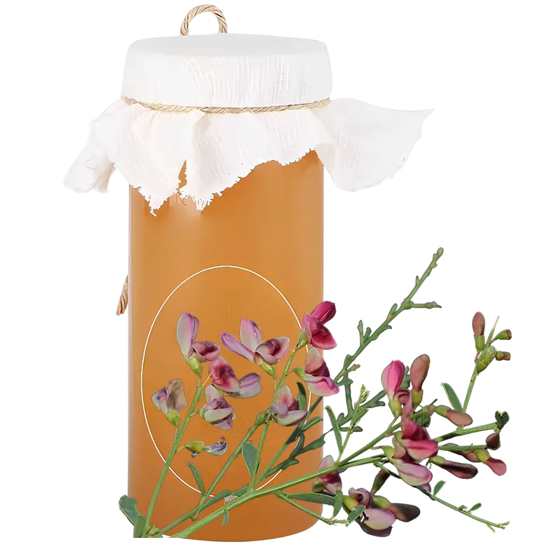 Honey bees make Alhagi honey from the nectar of the Alhagi wild plant. Its colors range from amber to golden -ExportSet